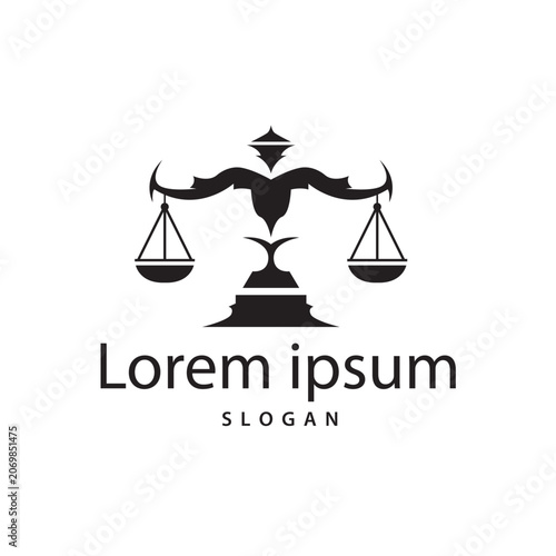 Law Logo,Minimalist Court Justice Logo Design
