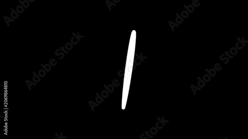 Minimalist white oval shape on a stark black background, abstract and modern design element