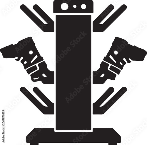 Baseball Bat Vector Illustration Vinyl Ready Sports Equipment Icon Set Cartoon Design Symbol Tool and Art Brush Style Graphic Collection
