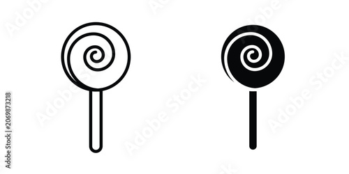 Принти на полотні Candy icon graphics, editable stroke linear icon, eps 10