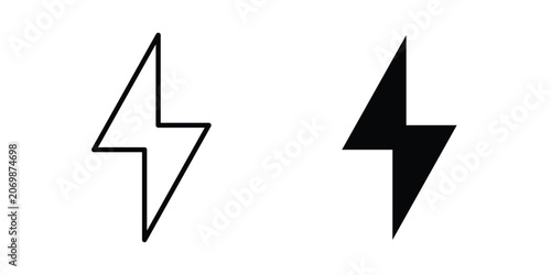 Foto Energy icon graphics, editable stroke linear icon, eps 10