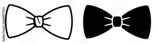Fotografía bow tie outline filled vector icon