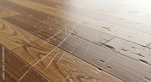 Wooden Floor Boards Closeup.