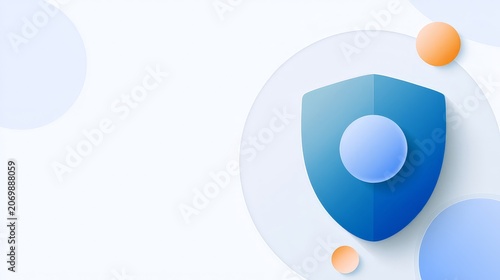 Abstract Shield Background for Financial Security and Protection