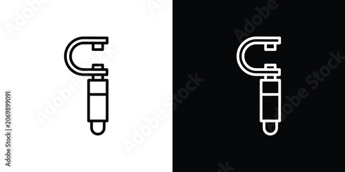 Quadro em tela Micrometer icon design collection logo vector illustration