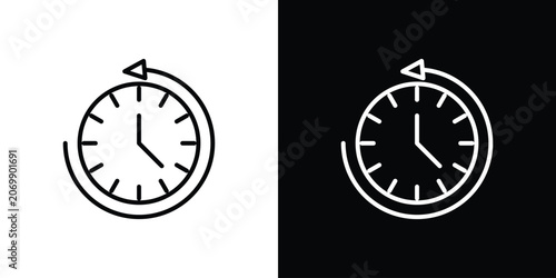 Bilde på lerret Past time icon design collection logo vector illustration