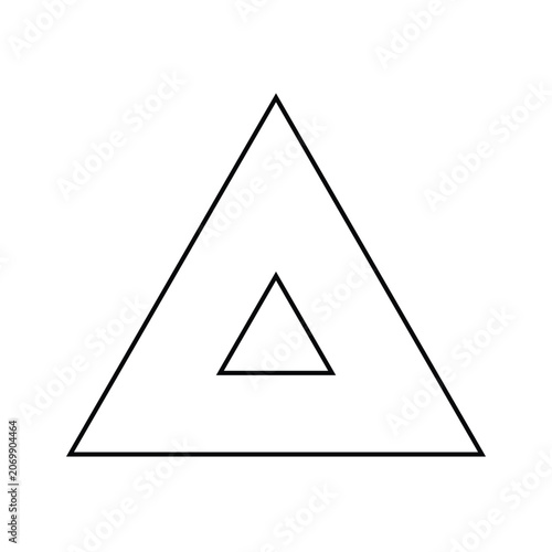 geometric triangle pattern icon