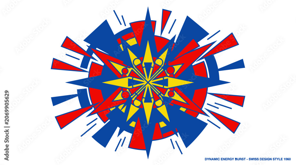 Fototapeta premium Colorful Geometric Art Design.