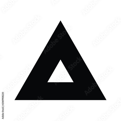 geometric triangle pattern icon