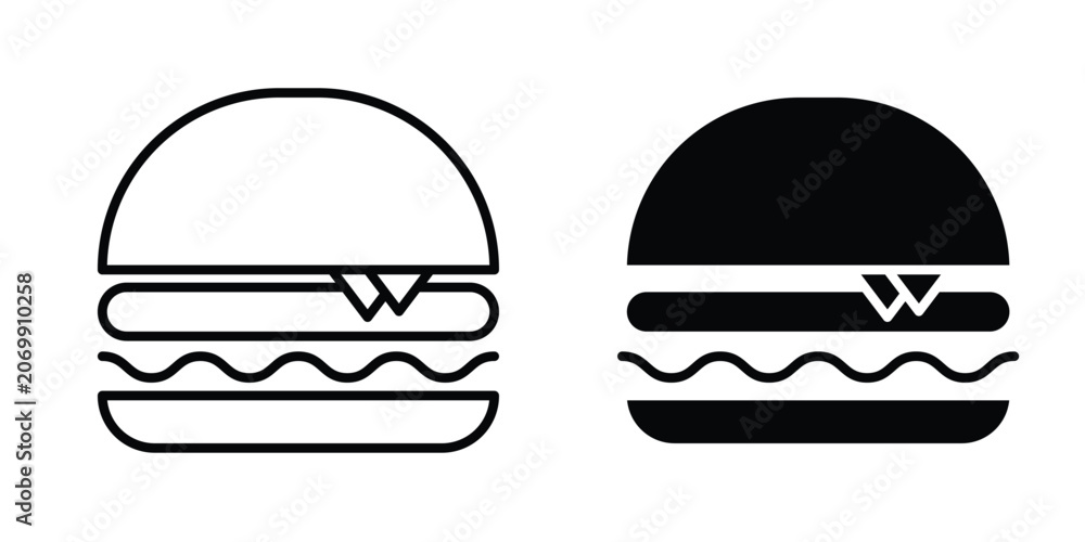 Fototapeta premium Cheeseburger icon