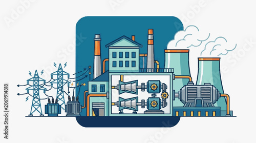 Industrial Manufacturing Plant Complex.