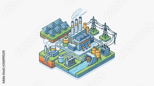 Industrial Manufacturing Complex Infrastructure.
