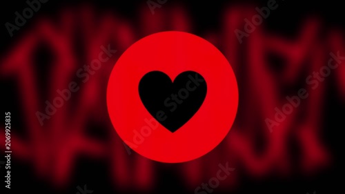 Pulsing heart with red abstract wave background, for romantic and, love-themed projects romance valentine