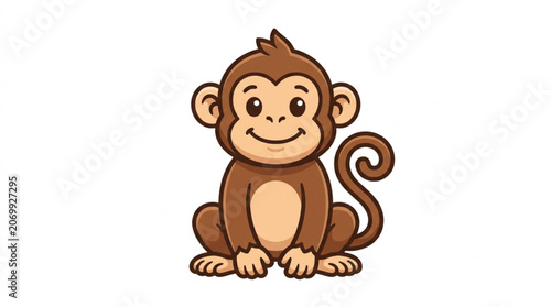 Photography vector illustraion of a monkey