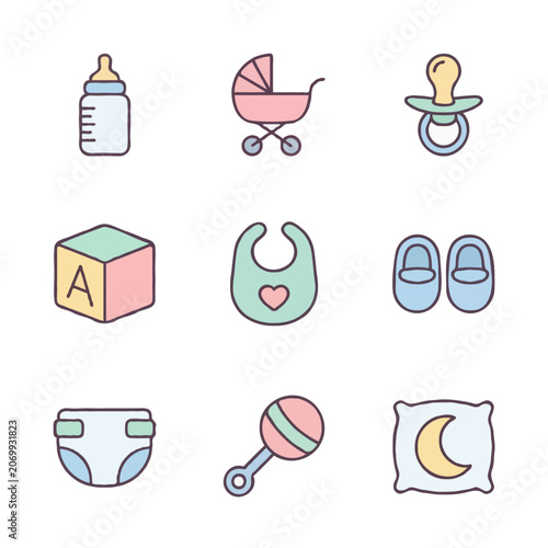 Baby icons collection