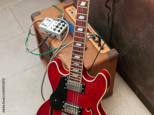 guitar rehearsal in a bedroom