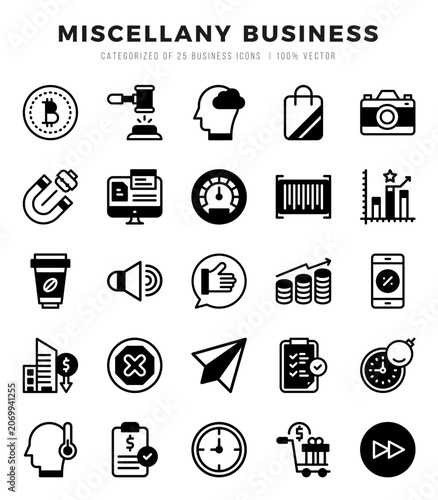 Foto Miscellany Business Icons bundle