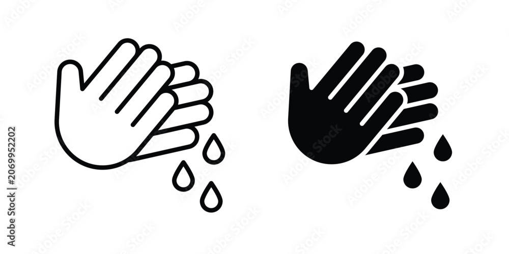 Fototapeta premium Handwashing icon