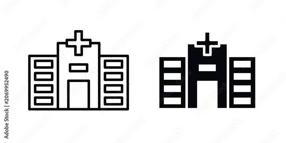 Obraz premium Hospital icon