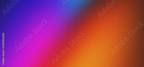 Vibrant rainbow gradient grainy texture background featuring purple blue and orange tones for creative designs.