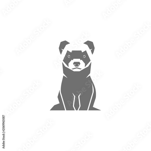Minimalist Ferret Logo Graphic Illustration