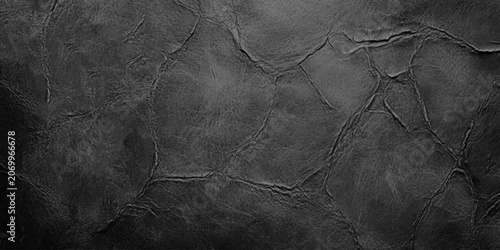 Close up black leather texture and background.
