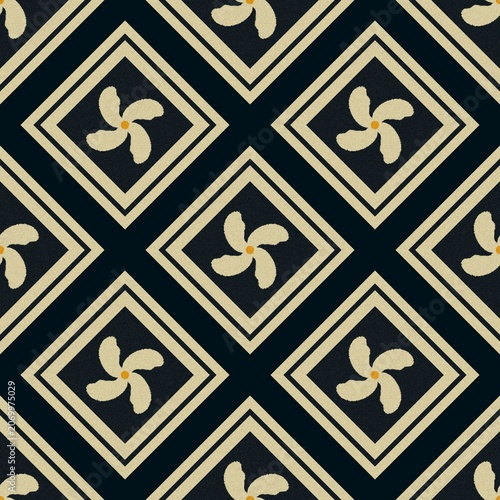 seamless pattern with golden ornament