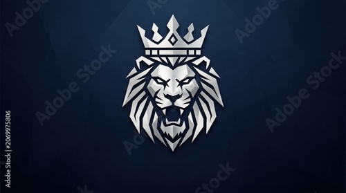 A regal lion head with a crown logo symbolizes power and strength.