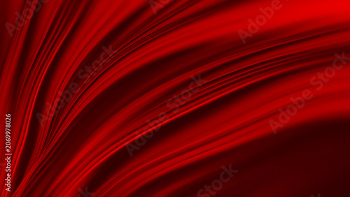 luxury, modern, abstract red background featuring a series of smooth lines and radiating visual folds.