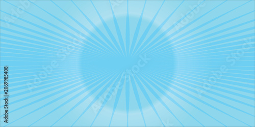 Photos Blue Radial Sunburst Abstract Background With Converging Lines and Bright Center
