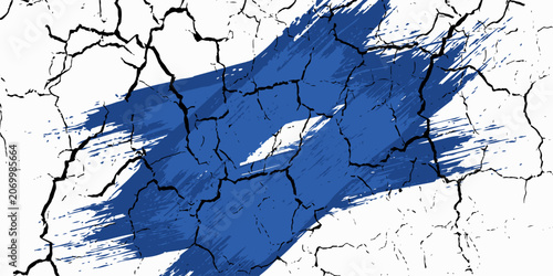 Foto Abstract Blue and White Grunge Background with Halftone Style