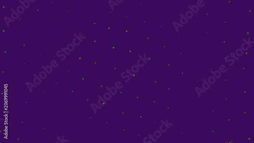 Fotografie A vibrant purple background with small green dots scattered throughout
