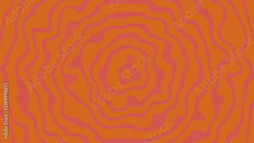 Abstract Brown Background with Concentric Wavy Geometric Lines