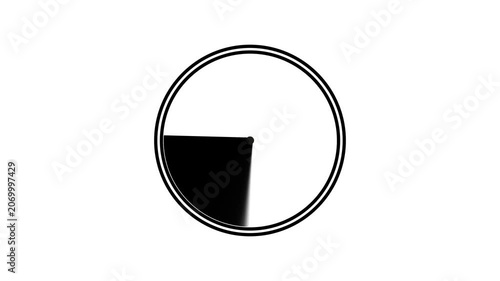 Minimal Radar Screen Scan Animation Black and White