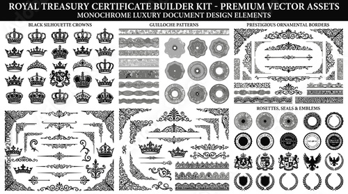 Royal Treasury Certificate Builder Kit Elements.
