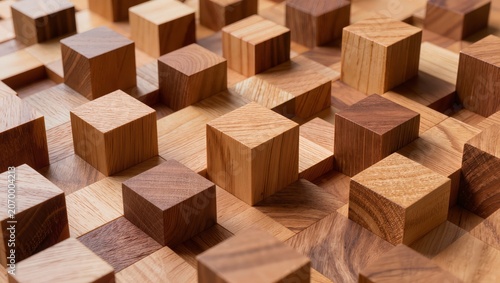 Luxury Geometric Wood Wall Panel