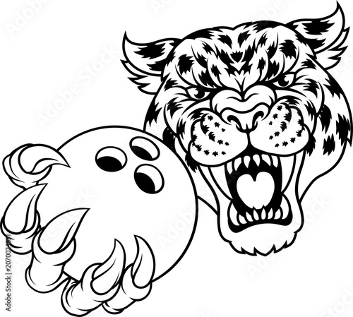 A jaguar, panther, leopard ...