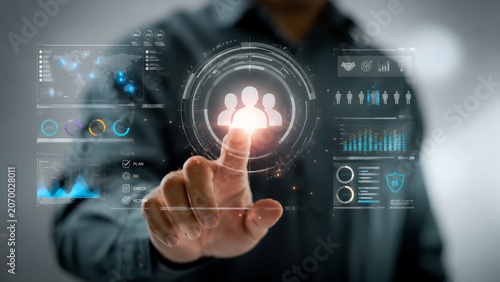 Customer Relationship Management Dashboard with Business Analytics and Digital User Management Interface