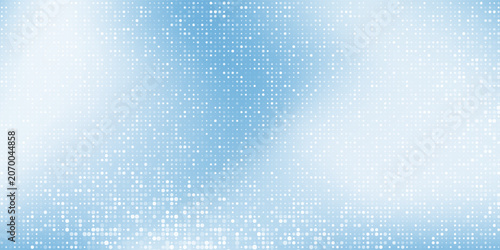 Modern blue background design with layers of textured white transparent material in triangle abstract