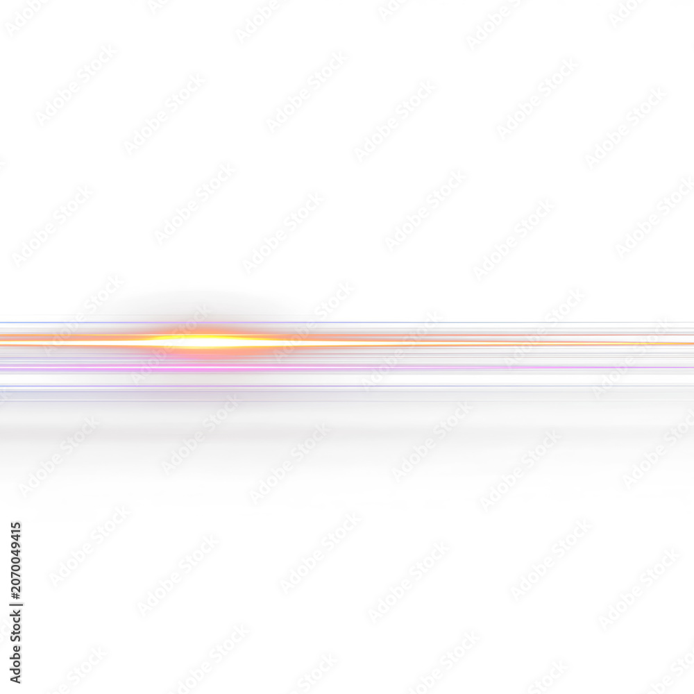 Obraz premium Bright light and color streaks created isolated on transparent background, in a simple design, light overlay, PNG