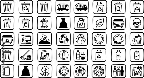 Obraz na płótnie Mattress and bedding features icons set showcasing comfort support material prop