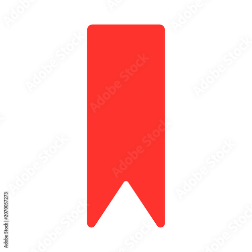 Bookmark Symbol Icon on White Background Vector Illustration for Save and Favorite Concept