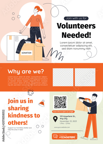 Volunteer Recruitment Flyer Design