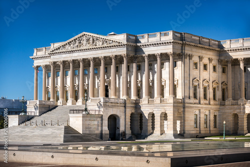 Senate wing facade of the United States Capitol building