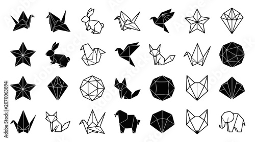 Photography Geometric shapes and animal designs.