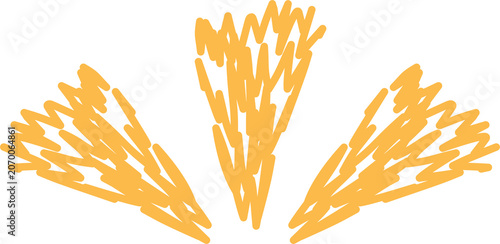 scrible chalk emphasis deco sticker