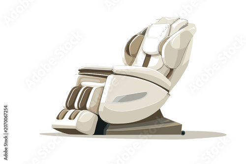 Massage chair isolated illustration