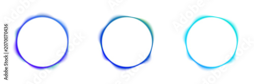Blue abstract wave circle on dark background. Abstract circle frame with wave lines pattern flowing. Concept of techno music, modern technology, cyber AI and artificial intelligence PNG.