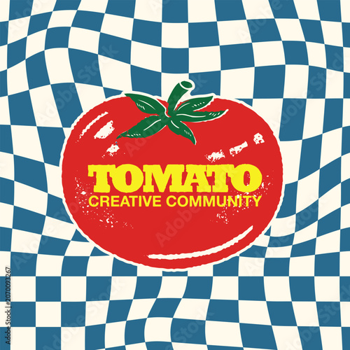 Quadro su tela Tomato Creative Communituy Logo