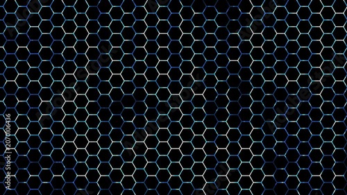 Texture animation loops white blue hexagonal tiles. Seamless texture animation patterns modern geometric structures. abstract texture animation designs clean graphic walls.